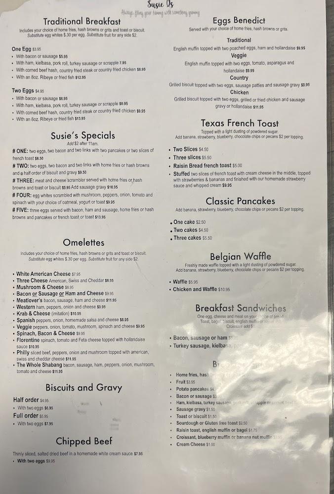 Susie Q’s Menu image 4